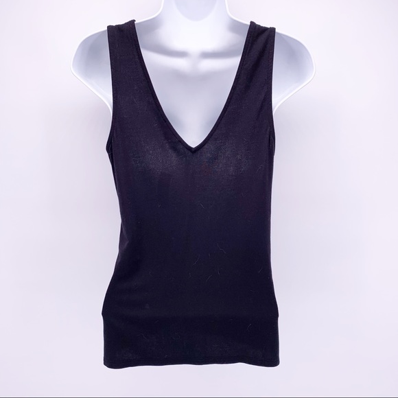 NEW Express Black V-Neck Tank Top Sz XS - Picture 4 of 6